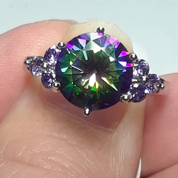 NWT! Sz8 Northern Mystic Lights Topaz + Amethyst - Picture 7 of 8